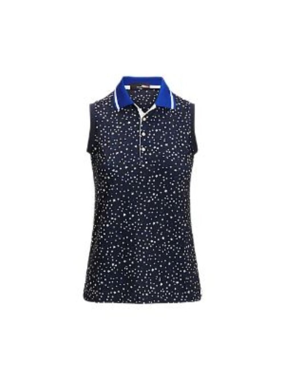 NEW RLX Golf Ralph Lauren Women's M Stars Print Sleeveless Polo • Reg Price $110